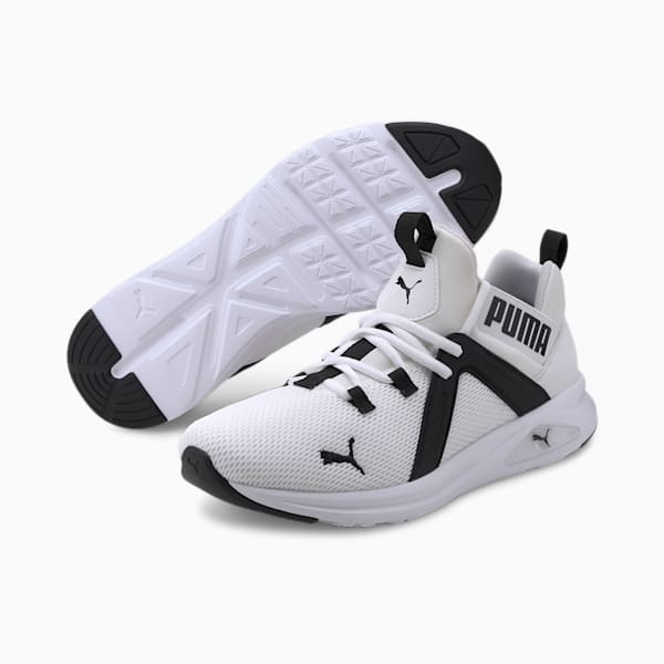 Zapatos para correr para hombre Enzo 2, Puma White-Puma Black, extralarge