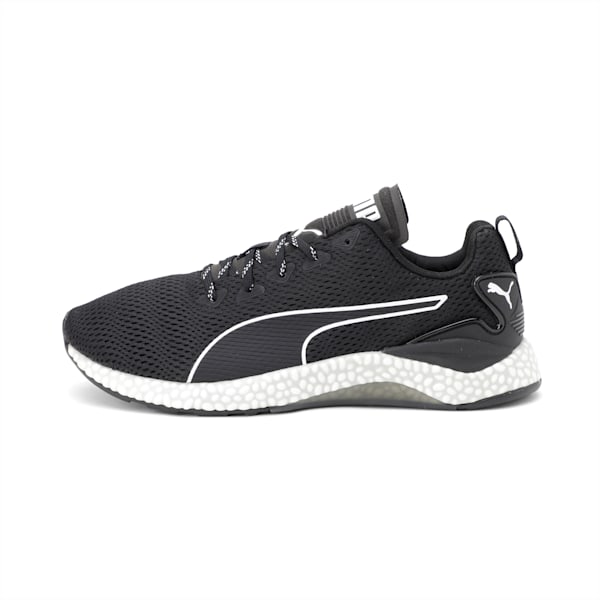 Hybrid Runner v2 Running Shoes, Puma Black-White-CASTLEROCK