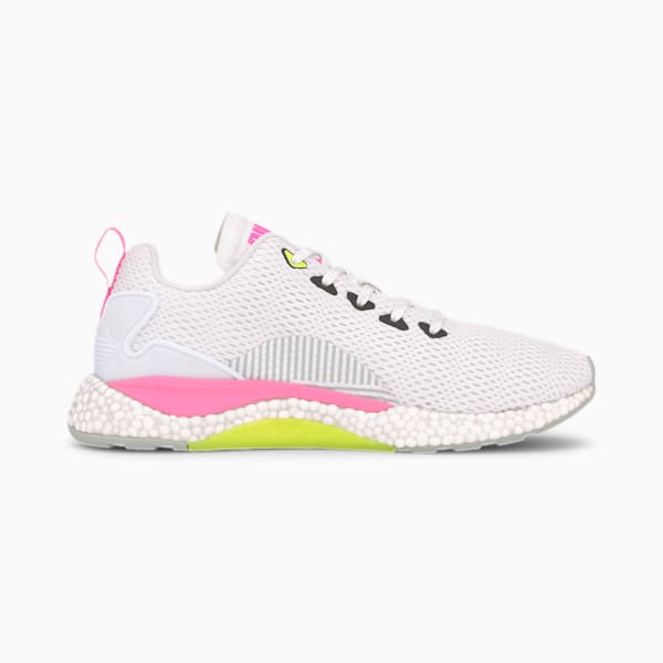 HYBRID Runner v2 Running Shoes, Puma White-Yellow Alert-High Rise-Luminous Pink, extralarge