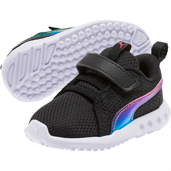 Carson 2 Iridescent Toddler Shoes, Puma Black-Puma White, extralarge