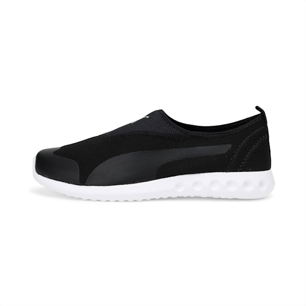 Concave 2 Slip-On SoftFoam Men’s Walking Shoes, Puma Black-Silver, extralarge-IND