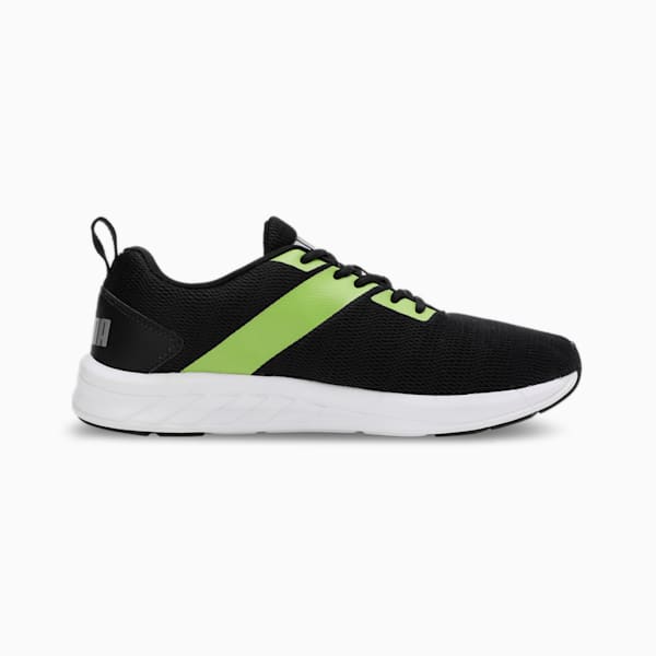 Meteor NU Men’s Running Shoes, Puma Black-Limepunch, extralarge-IND