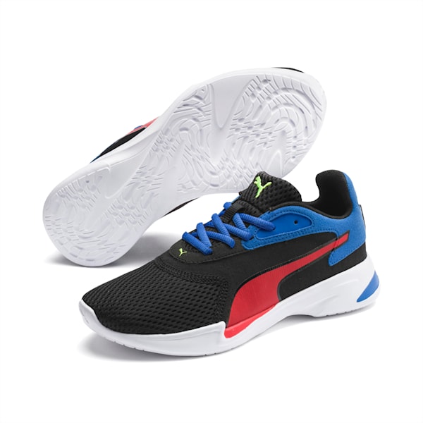 Jaro Youth Shoes, Puma Black-Palace Blue-High Risk Red, extralarge-IND