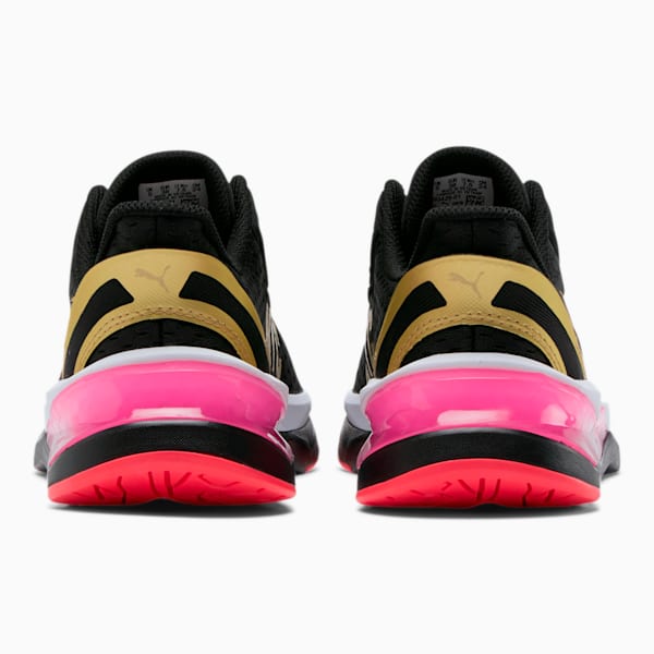 LQDCELL Shatter XT NYC Women's Training Shoes, Puma Black-Puma Team Gold, extralarge