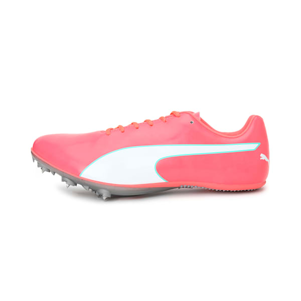 evoSPEED Sprint 10 Unisex Running Shoes, Ignite Pink-Puma Silver, extralarge-IND