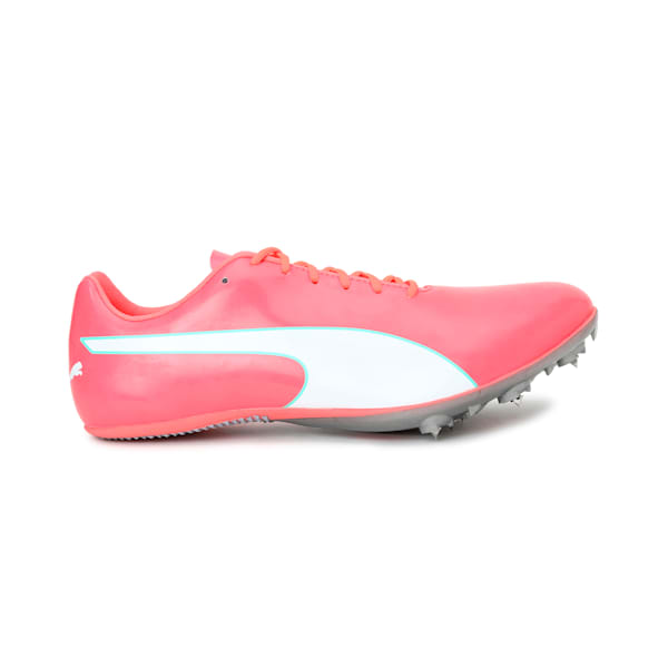 evoSPEED Sprint 10 Unisex Running Shoes, Ignite Pink-Puma Silver, extralarge-IND