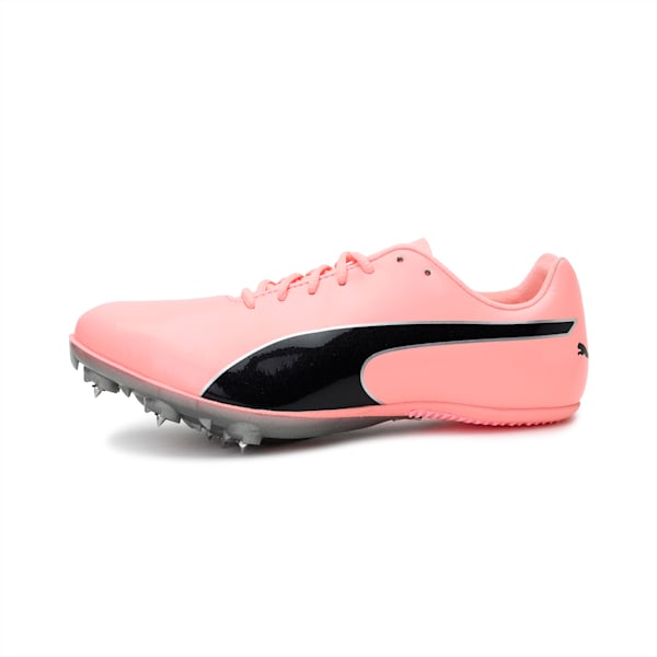 evoSPEED Sprint 10 Unisex Running Shoes, Elektro Peach-Puma Black-Puma Silver, extralarge-IND