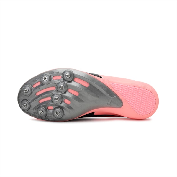 evoSPEED Sprint 10 Unisex Running Shoes, Elektro Peach-Puma Black-Puma Silver, extralarge-IND