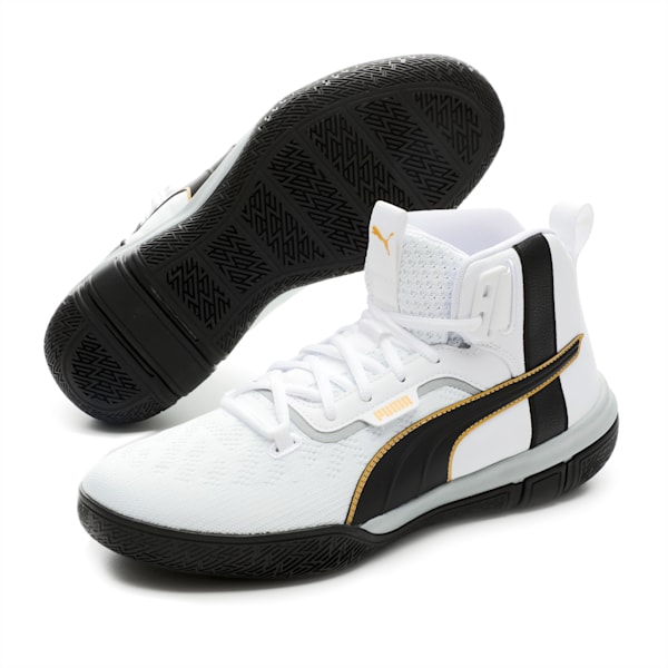 Legacy '68 Basketball Shoes, Puma Black-Puma White, extralarge