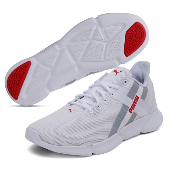 Momentum XT  Men's Training  Shoes, Puma White-High Rise-Red, extralarge-IND