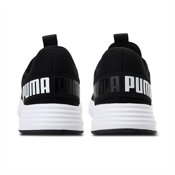 Hustle XT Men's Running Shoes, Puma Black-Puma White, extralarge-IND