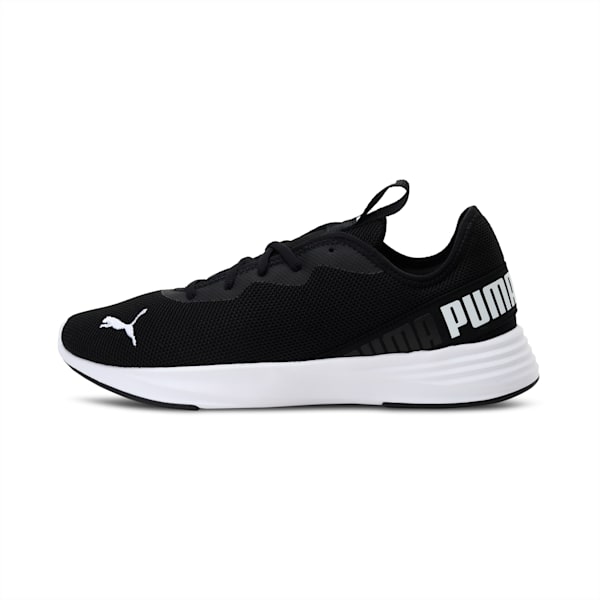 Hustle XT Men's Running Shoes, Puma Black-Puma White, extralarge-IND