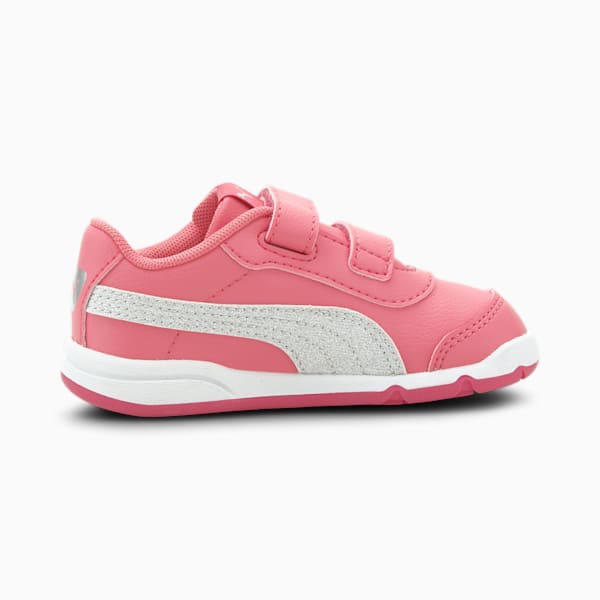 Stepfleex 2 SL VE Glitz Baby Girls' Shoes, Bubblegum-Puma Silver-Puma White, extralarge-IND