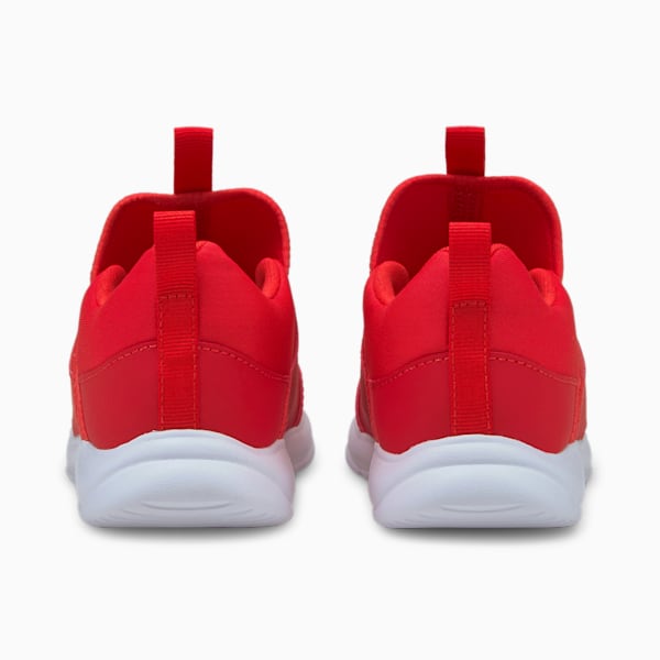 Fun Racer Slip On Kids' Sneakers, Poppy Red-Puma White, extralarge-IND