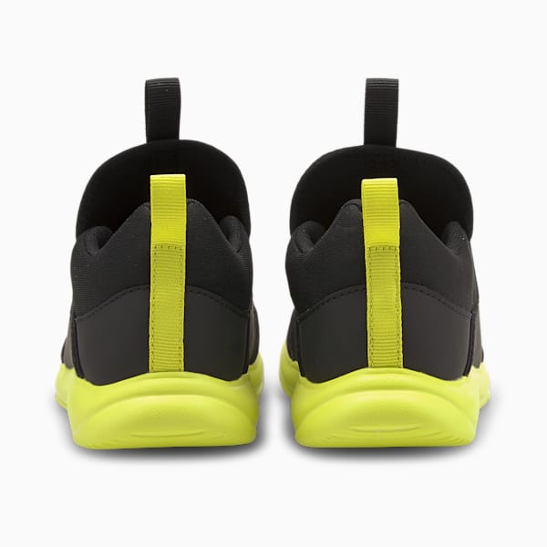 Fun Racer Little Kids' Slip-On Shoes, Puma Black-Nrgy Yellow, extralarge