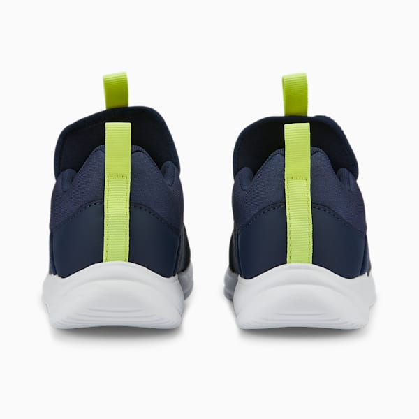 Fun Racer Slip On Kids' Sneakers, Peacoat-Light Lime, extralarge-IND