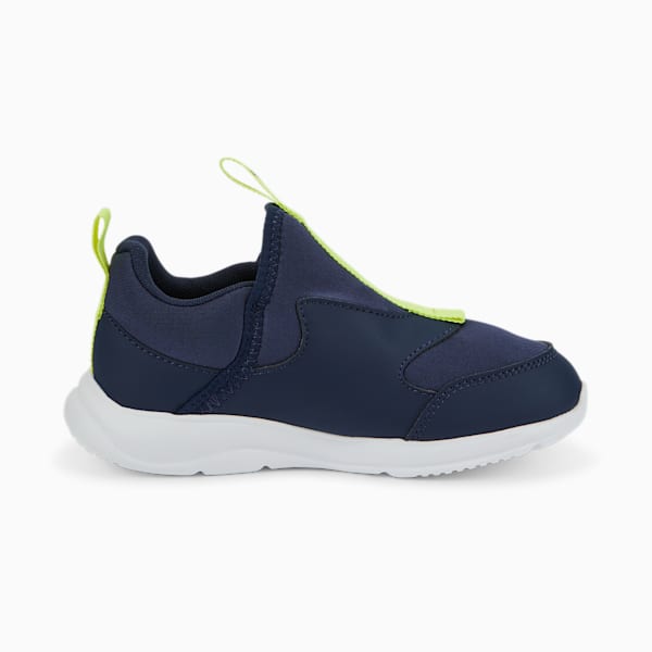 Fun Racer Slip On Kids' Sneakers, Peacoat-Light Lime, extralarge-IND