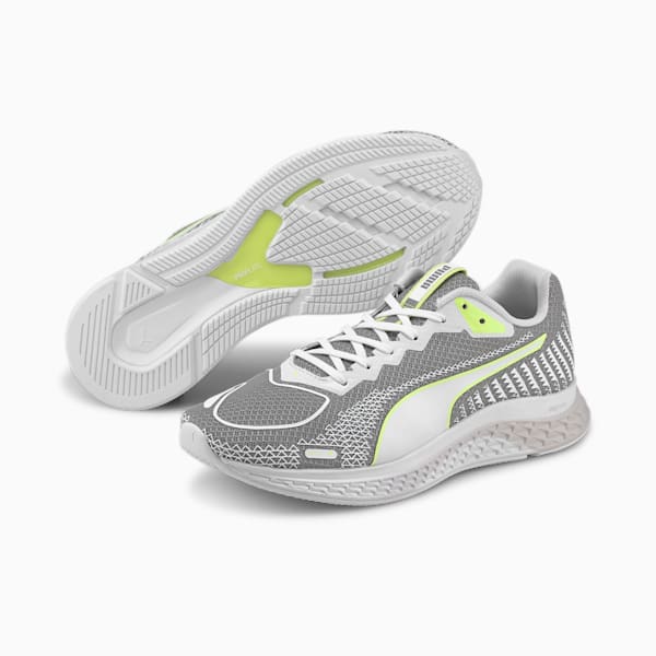 SPEED Sutamina 2 Women's Running Shoes, Gray Violet-Puma White-Fizzy Yellow, extralarge-IND