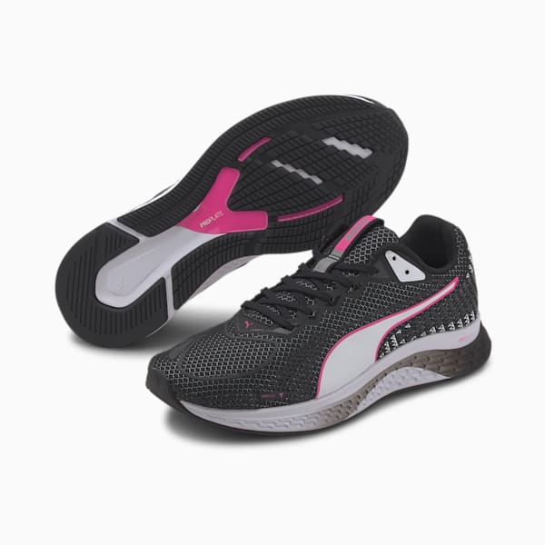 SPEED Sutamina 2 Women's Running Shoes, Puma Black-Puma White-Luminous Pink, extralarge-IND