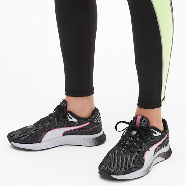 SPEED Sutamina 2 Women's Running Shoes, Puma Black-Puma White-Luminous Pink, extralarge-IND