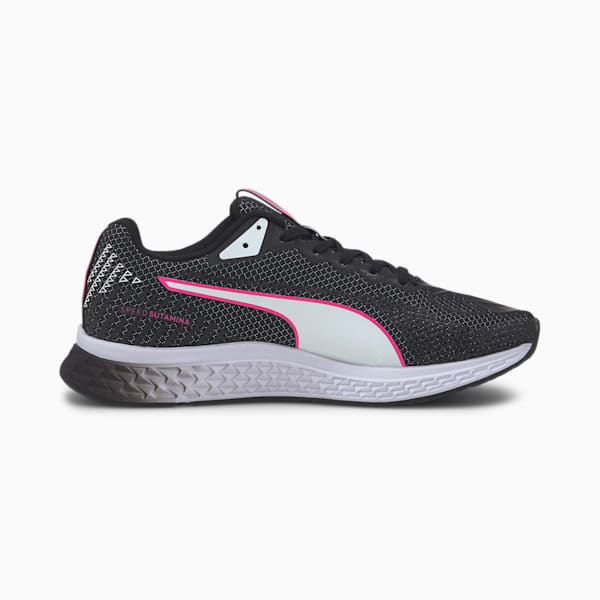 SPEED Sutamina 2 Women's Running Shoes, Puma Black-Puma White-Luminous Pink, extralarge-AUS