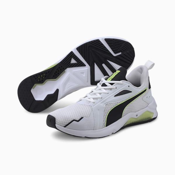 LQDCELL Method Men's Training Shoes, Puma White-Puma Black-Fizzy Yellow, extralarge-AUS