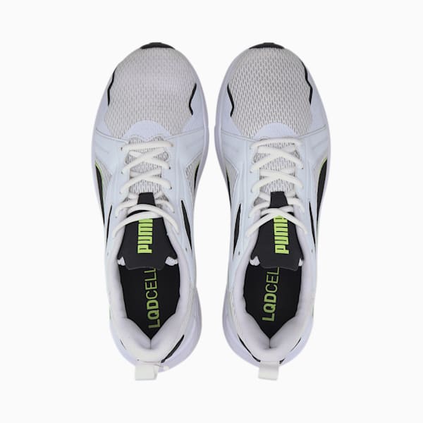 LQDCELL Method Men's Training Shoes, Puma White-Puma Black-Fizzy Yellow, extralarge-IND