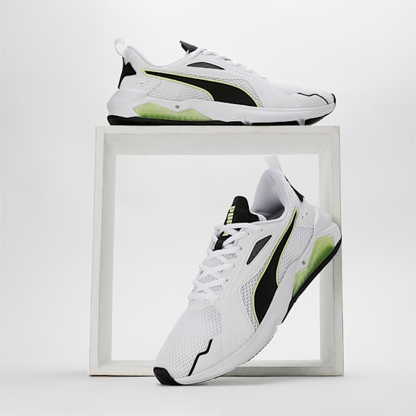 LQDCELL Method Men's Training Shoes, Puma White-Puma Black-Fizzy Yellow, extralarge-IND
