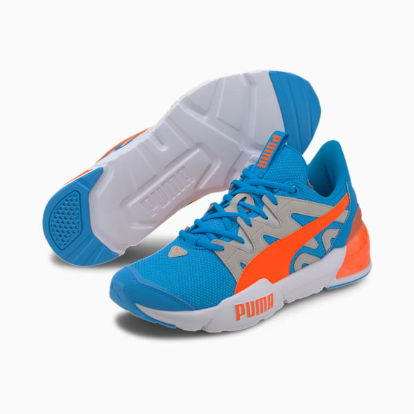 CELL Pharos Neon Men's Training Shoes, Nrgy Blue-Gray Violet-Ultra Orange, extralarge