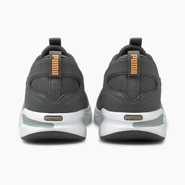 SoftRide Rift Men's Running Shoes, CASTLEROCK-Quarry-Soft Fluo Orange, extralarge