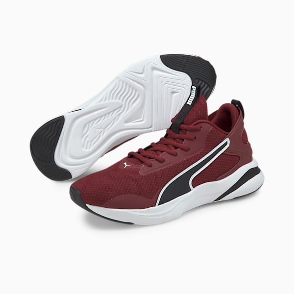 SOFTRIDE Rift Men's Running Shoes, Zinfandel-Puma Black-Puma White, extralarge
