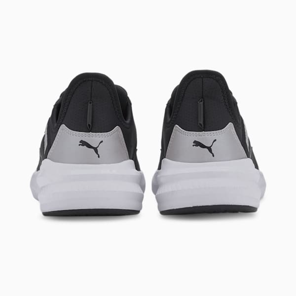 Platinum Women's Training Shoes, Puma Black-Puma White-Metallic Silver, extralarge