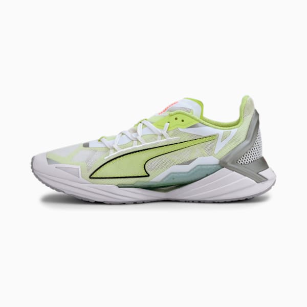 UltraRide Men's Running Shoes, Puma White-Fizzy Yellow, extralarge