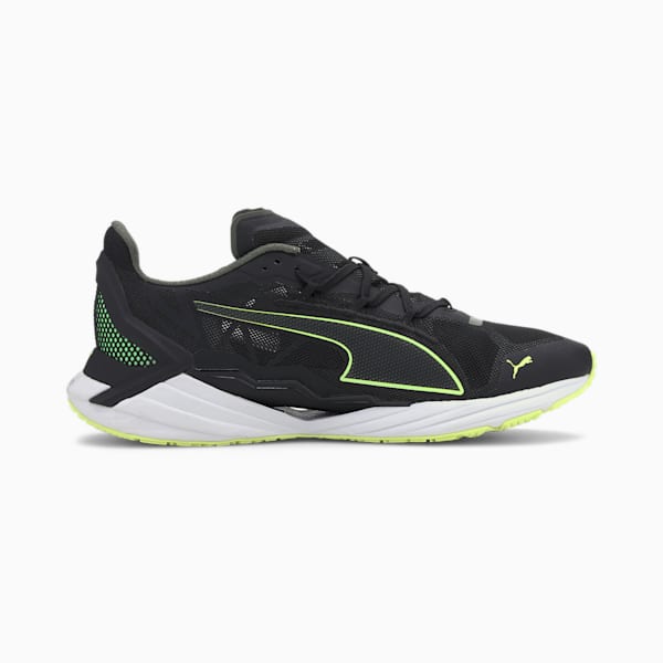 UltraRide Men's Running Shoes, Puma Black-Elektro Green-Puma White, extralarge