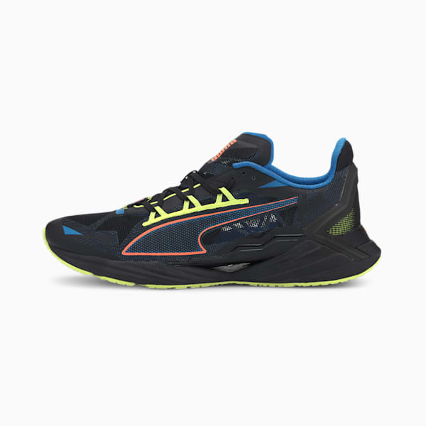 PUMA x FIRST MILE Ultra Ride Xtreme Men's Running Shoes, Puma Black-Nrgy Blue-Ultra Orange, extralarge-AUS