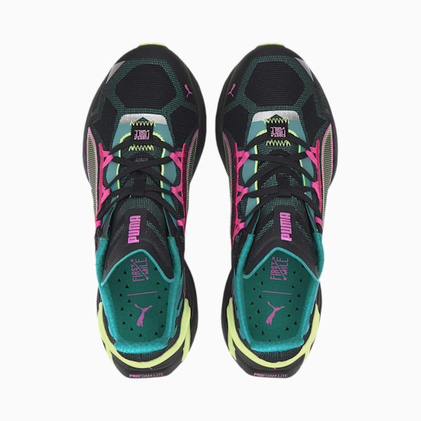PUMA x FIRST MILE UltraRide Xtreme Women's Running Shoes, Puma Black-Viridian Green-Luminous Pink, extralarge-AUS