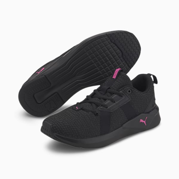 Black puma shoes womens knit top