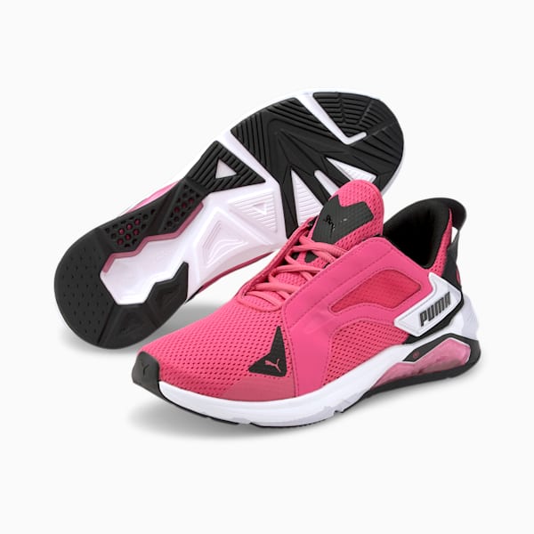 LQDCELL Method Women's Training Shoes, Glowing Pink-Puma Black-Puma White, extralarge