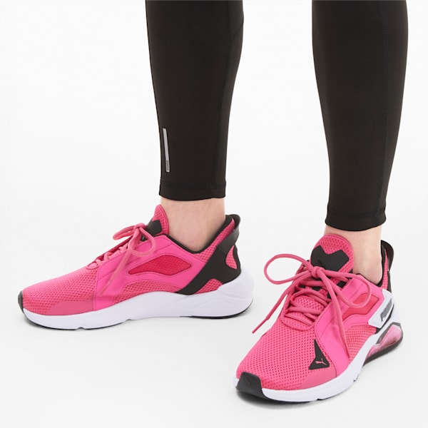 LQDCELL Method Women's Training Shoes, Glowing Pink-Puma Black-Puma White, extralarge