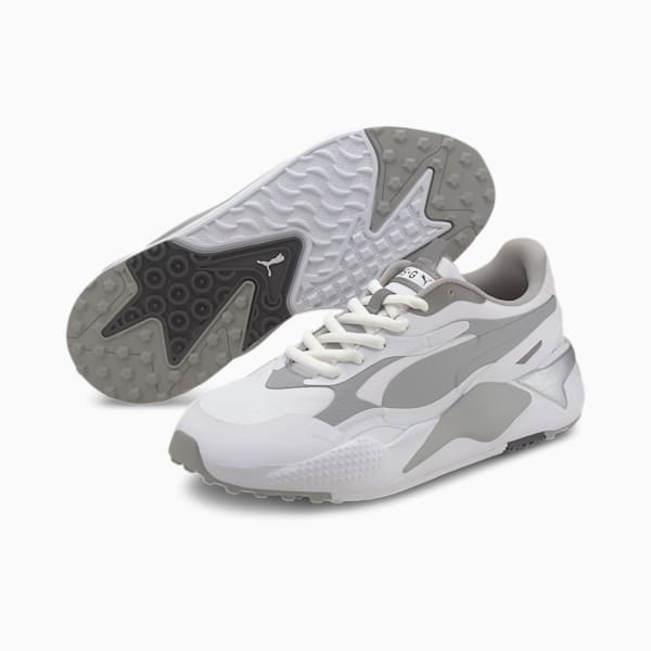 RS-G Golf Shoes, Puma White-QUIET SHADE-Quarry