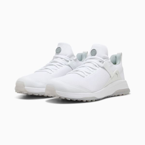 ゴルフ フュージョン EVO スパイクレス シューズ, Puma White-Quarry, extralarge-JPN