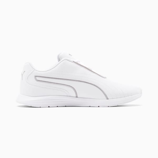 Zapatos para mujer Ella con agujetas, Puma White-Puma Silver, extralarge