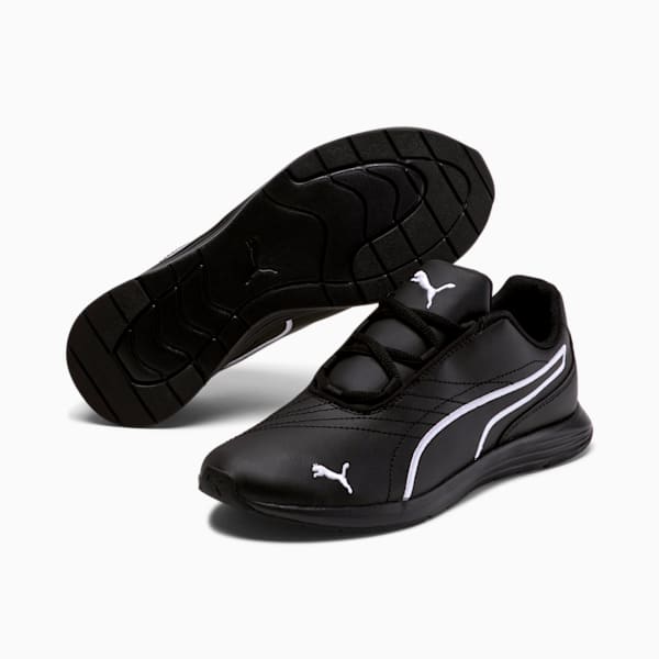 Zapatos para mujer Ella con agujetas, Puma Black-Puma White, extralarge