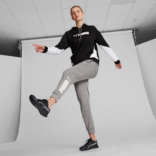 Zapatos para mujer Ella con agujetas, Puma Black-Puma White, extralarge
