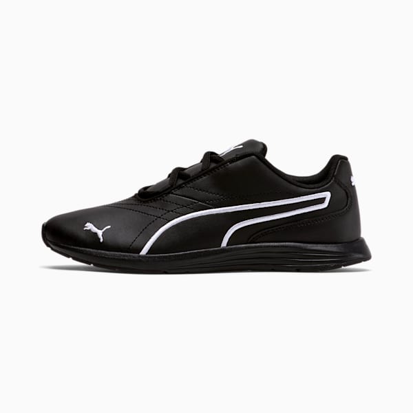 Zapatos para mujer Ella con agujetas, Puma Black-Puma White, extralarge