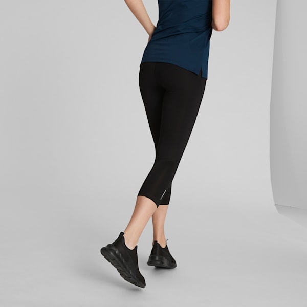 Lululemon Inspire Activewear 4 Gray Black Wave Run Bottom Capris Leggings