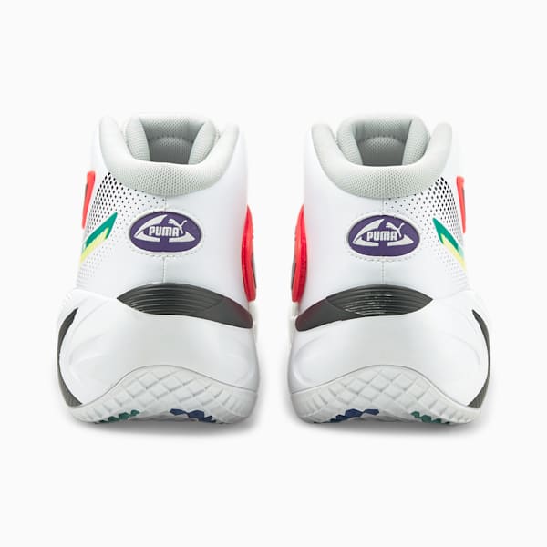DISC Rebirth Basketball Shoes, Puma White-Yellow Alert, extralarge