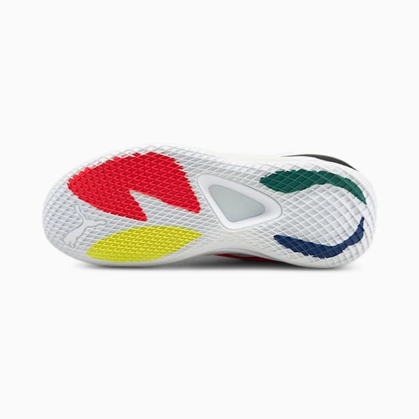 DISC Rebirth Basketball Shoes, Puma White-Yellow Alert, extralarge