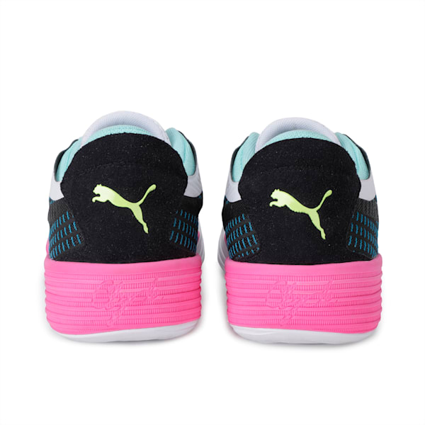 Tenis de Basquetbol Clyde All-Pro, Puma Black-Luminous Pink, extralarge