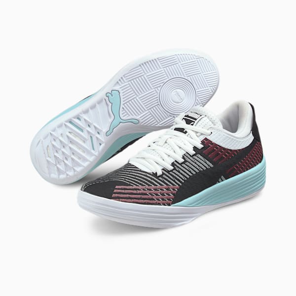 Clyde All-Pro Basketball Shoes, Puma Black-Pink Lady, extralarge
